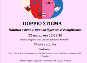 #LOTTOcontrolaviolenza, Asl Viterbo: "Doppio stigma – malattia e donna, quando il genere è complicanza. domani evento SIMSPe alla Cittadella della salute".