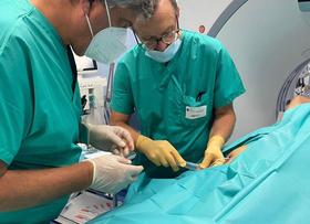 Asl Viterbo, Ospedale di Tarquinia: Eseguita la prima procedura di drenaggio percutaneo con l'ausilio dell'imaging di tomografia computerizzata