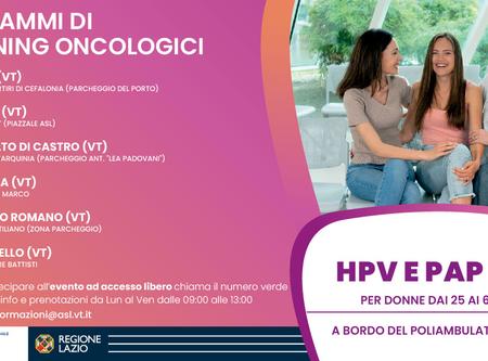 Programmi di screening oncologici, Asl Viterbo: da lunedì 15 maggio, torna il poliambulatorio mobile nelle piazze della Tuscia