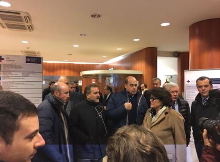 Zingaretti visita poliambulatorio a Marta e Ambufest a Viterbo