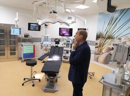 Zingaretti visita il nuovo blocco operatorio ospedale Belcolle