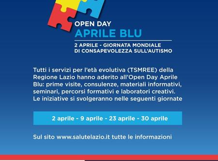 Aprile blu, Asl Viterbo: "Dopodomani e sabato 9 aprile, due open day alla cittadella della salute di viterbo per fornire informazioni sui disturbi dello spettro autistico"
