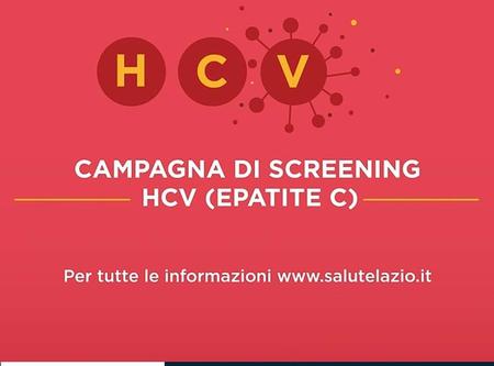 Campagna Screening HCV (Epatite C) nella Regione Lazio